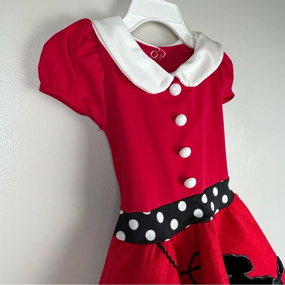 Halloween Costume Girls‎ XS Cosplay 50s Poodle Skirt Sock Hop Spirit Week Dress